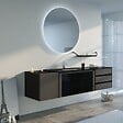 DISTRIBAIN - Meuble de salle de bain SAPIENZA Noir - vignette