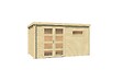 LASITAMAJA - Abri bois AUGUSTA - 28 mm - surface hors tout 10.20m2 - toit plat - vignette
