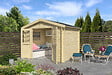 LASITAMAJA - Abri bois NORAH 230 - 28 mm - surface hors tout 7.68m2 - double pente - vignette