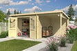 LASITAMAJA - Abri bois TAMPA - 28 mm - surface hors tout 15.98m2 - avec extension - vignette
