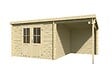 LASITAMAJA - Abri bois TAMPA - 28 mm - surface hors tout 15.98m2 - avec extension - vignette