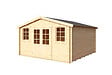 LASITAMAJA - Abri bois WELS 4 - 28 mm - surface hors tout 17,43m2 - double pente - vignette
