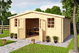 LASITAMAJA - Abri bois WELS 5 - 28 mm - surface hors tout 23.05m2 - double pente - vignette