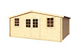 LASITAMAJA - Abri bois WELS 5 - 28 mm - surface hors tout 23.05m2 - double pente - vignette