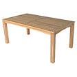 HAPPY GARDEN - Salon de jardin en teck JAVA avec chaises en aluminium terracotta - 8 places - vignette