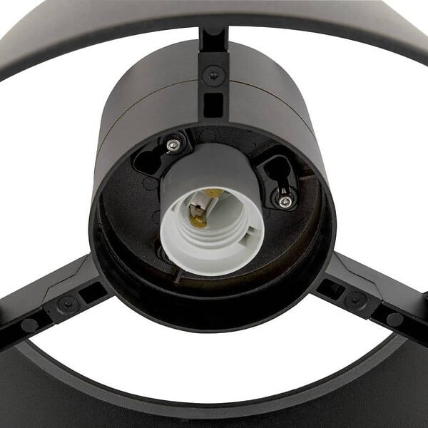 SLV - Plafonnier extérieur PHOTONI SLV - E27 - Max.13W - IP65 - Noir - Sans ampoule - large