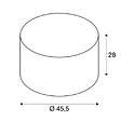 SLV - Abat-jour Rond Fenda Slv - Ø 455mm - H 280mm - Textile - Gris - vignette