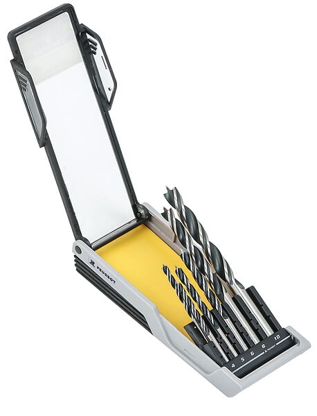 PEUGEOT - Coffret 6 forets bois carbure - 3 pointes usage intensif - large