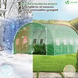 VOUNOT - Serre de jardin tunnel 12m2 en acier galvanise - vignette