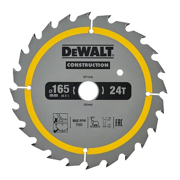 DEWALT - Lame de scie circulaire portative DEWALT Carbure Construction - large