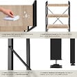 TECTAKE - Etagère bibliothèque LEEDS style industriel 67,5 x 31,5 x 121,5 cm Bois clair industriel, Chêne Sonoma - vignette