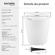 TECTAKE - Cylindre lumineux blanc - vignette