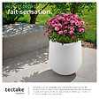 TECTAKE - Pot de fleurs LED LUMINOUS CURVE POT avec télécommande incluse blanc - vignette