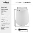 TECTAKE - Pot de fleurs LED LUMINOUS CURVE POT avec télécommande incluse blanc - vignette