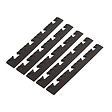 INTEC - Pack 5 Bordures Femelles pour Dalle PVC noire Clipsable Sol Antidérapant Carré Garage Atelier PS50CRN/F INTEC - vignette