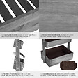 TECTAKE - Jardinière verticale FLORA en bois laqué avec toile de paillage gris - vignette