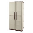 ARTPLAST - Armoire de rangement 2 portes 3 Etagères Beige 70 x 39 x 165cm Meuble de Garage Atelier Buanderie ARTPLAST - vignette