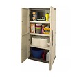 ARTPLAST - Armoire de rangement 2 portes 3 Etagères Beige 70 x 39 x 165cm Meuble de Garage Atelier Buanderie ARTPLAST - vignette
