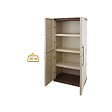 ARTPLAST - Armoire de rangement 2 portes 3 Etagères Beige 70 x 39 x 165cm Meuble de Garage Atelier Buanderie ARTPLAST - vignette