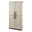 INTEC - Armoire de rangement haute 2 portes 3 étagères - 70 x 39 x 165 cm - Armoire Intérieur/Exterieur Résistante INTEC - vignette