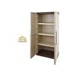 INTEC - Armoire de rangement haute 2 portes 3 étagères - 70 x 39 x 165 cm - Armoire Intérieur/Exterieur Résistante INTEC - vignette