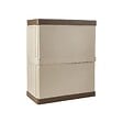 ARTPLAST - Armoire de Rangement Garage Atelier - Armoire basse 2 portes et 1 étagère Polypropylène 70 x 39 x 85.5cm Charge 20 kg - vignette