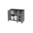 ARTPLAST - Armoire de Rangement Garage Atelier - Armoire basse 3 portes et 1 étagère Réglable Polypropylène 102x37h84 cm Charge 20 kg - vignette