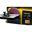 STANLEY - Ponceuse d'établi 370W Disque 150mm Abrasif 100x914mm Base Fonte anti basculement Ponçage Polissage Bois & Métaux Stanley - vignette