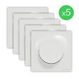 SCHNEIDER ELECTRIC - Va et vient Odace Styl - Blanc - Lot de 5 - vignette