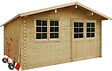 SOLID - Abri de jardin bois VISP - Naturel - L.466.8xP.455xH.239.2cm - vignette