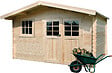 SOLID - Abri de jardin bois LINZ CLASSE 3 - L.406.4xH.253.3xP.455cm - vignette