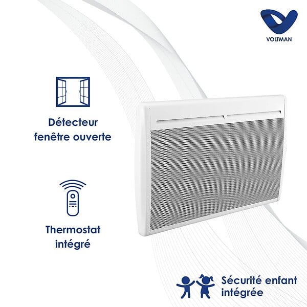 VOLTMAN - Chauffage électrique panneaux rayonnants 1500W - Voltman - large