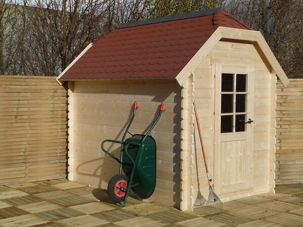 SOLID - Abri jardin bois GALWAY classe 3 - L.301.2xH.242xP.242.7cm - large