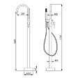 DISTRIBAIN - Robinetterie colonne pour baignoire îlot E102 - vignette