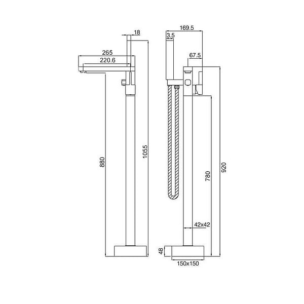DISTRIBAIN - Robinet sur pied E126 - large