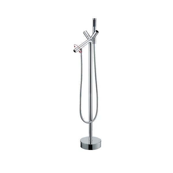 DISTRIBAIN - Robinet sur pied pour baignoire îlot E104 - large