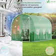 VOUNOT - Serre de jardin tunnel 6m2 en acier galvanise - vignette