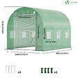 VOUNOT - Serre de jardin tunnel 6m2 en acier galvanise - vignette