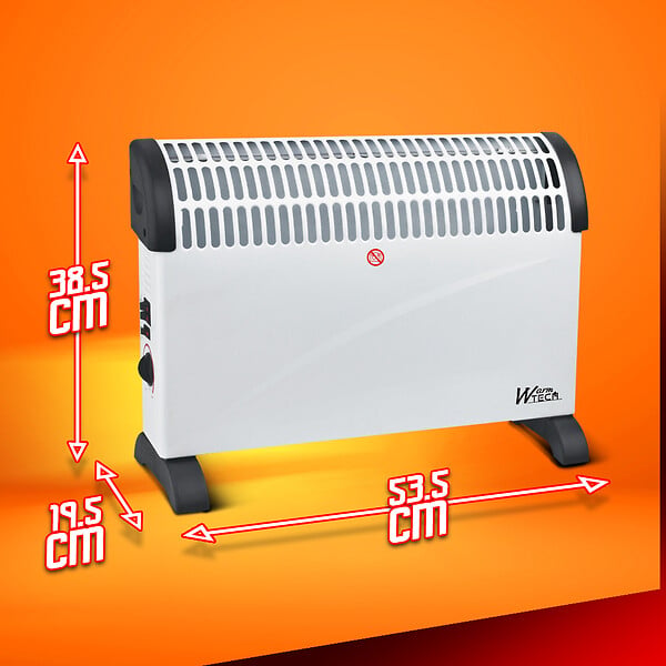 WARM TECH - Convecteur 2000W avec soufflerie - large