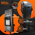 WARM TECH - Chauffage gaz infrarouge 4.2 KW pliable - vignette