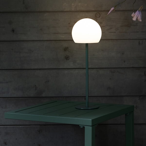 HAPPY GARDEN - Lampe LED à poser verte ISIS - large