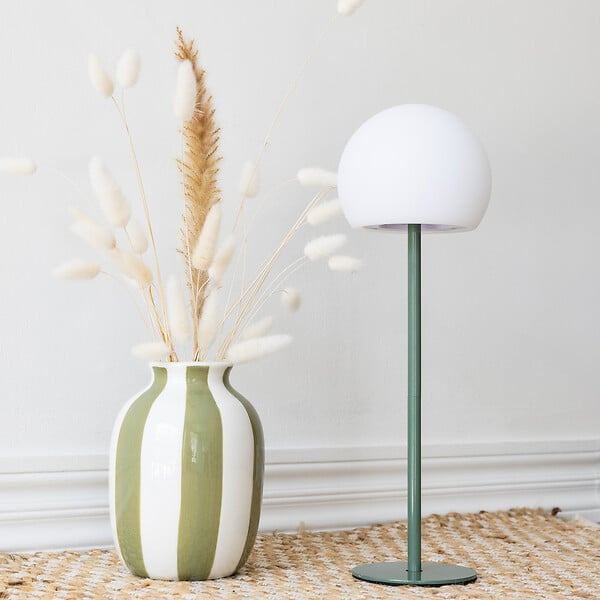 HAPPY GARDEN - Lampe LED à poser verte ISIS - large