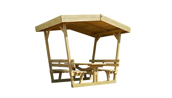 WEKA - Tonnelle en bois Picnic - L.300xH.238xP.203cm - large