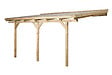 WEKA - Pergola adossée en bois 671 T3 - L.424xH.271xP.306cm - vignette