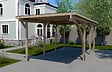 WEKA - Carport en bois massif 606A T2 - L.370xH.235xP.420cm - vignette