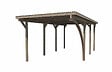 WEKA - Carport en bois massif 606A T2 - L.370xH.235xP.420cm - vignette
