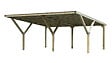 WEKA - Carport double en bois Y double 612 - L.594xP.606xH.250cm - vignette