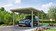 WEKA - Carport en acier 617 T1 - L.512xH.233xP.322cm - vignette