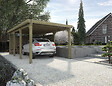 WEKA - Carport simple bois 617 T2 - Naturel - L.322xP.612cm - vignette
