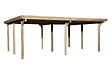 WEKA - Carport double en bois 618T1 - L.663xH.229xP.465cm - vignette
